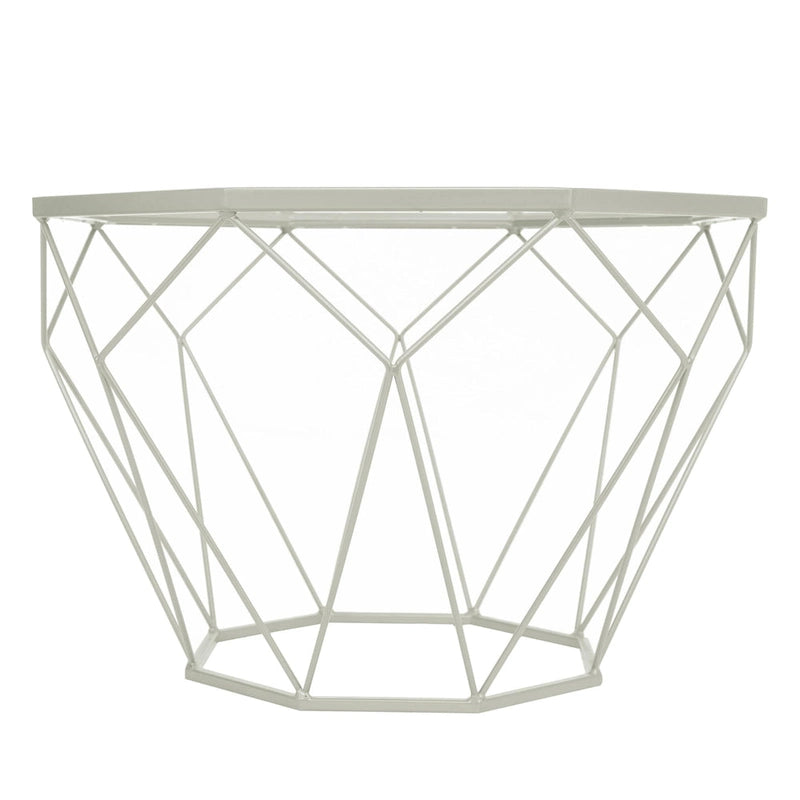 Modern Octagon Coffee Table – 21.5 Tempered Glass Top, Gold Geometric Metal Base, Multi-Use - Image 16