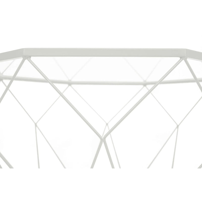 Modern Octagon Coffee Table – 21.5 Tempered Glass Top, Gold Geometric Metal Base, Multi-Use - Image 17