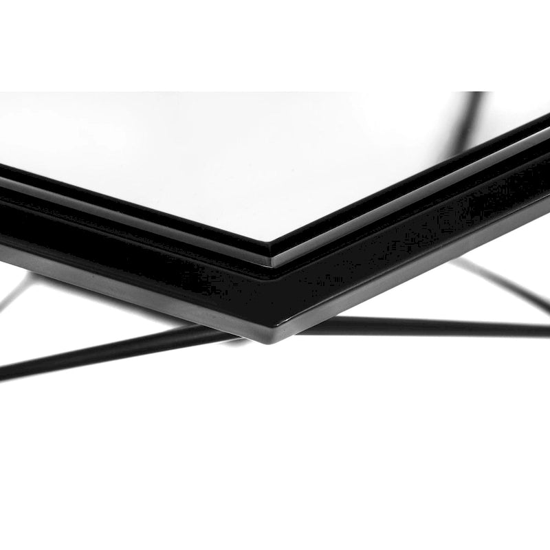 Modern Octagon Coffee Table – 21.5 Tempered Glass Top, Gold Geometric Metal Base, Multi-Use - Image 36