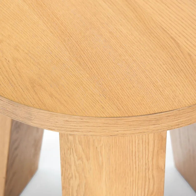 Accent Table - Oak Veneer, Natural Wood Grain, 20W x 20D x 22H - Image 18