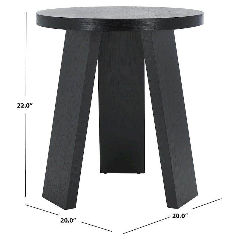 Accent Table - Oak Veneer, Natural Wood Grain, 20W x 20D x 22H - Image 3