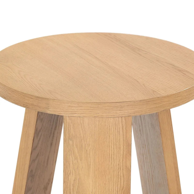 Accent Table - Oak Veneer, Natural Wood Grain, 20W x 20D x 22H - Image 21