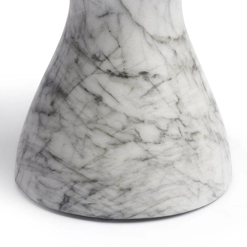 Faux Marble End Table – Weatherproof Concrete, Indoor/Outdoor, 13.7W x 14.4H, Multi-Use Stool - Image 30