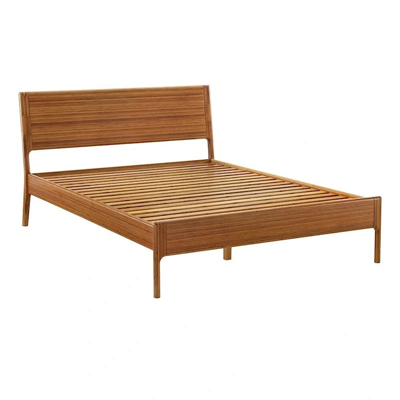 King Platform Bed – Copper, Upholstered Fabric, Tufted Headboard, Contemporary, No Box Spring - Image 12