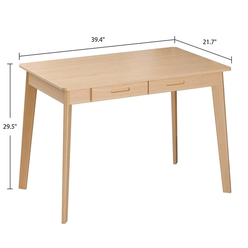 Wood Desk - 39.4W, Multi-Functional, Rounded Corners, Optional Drawers, Easy Assembly - Image 22