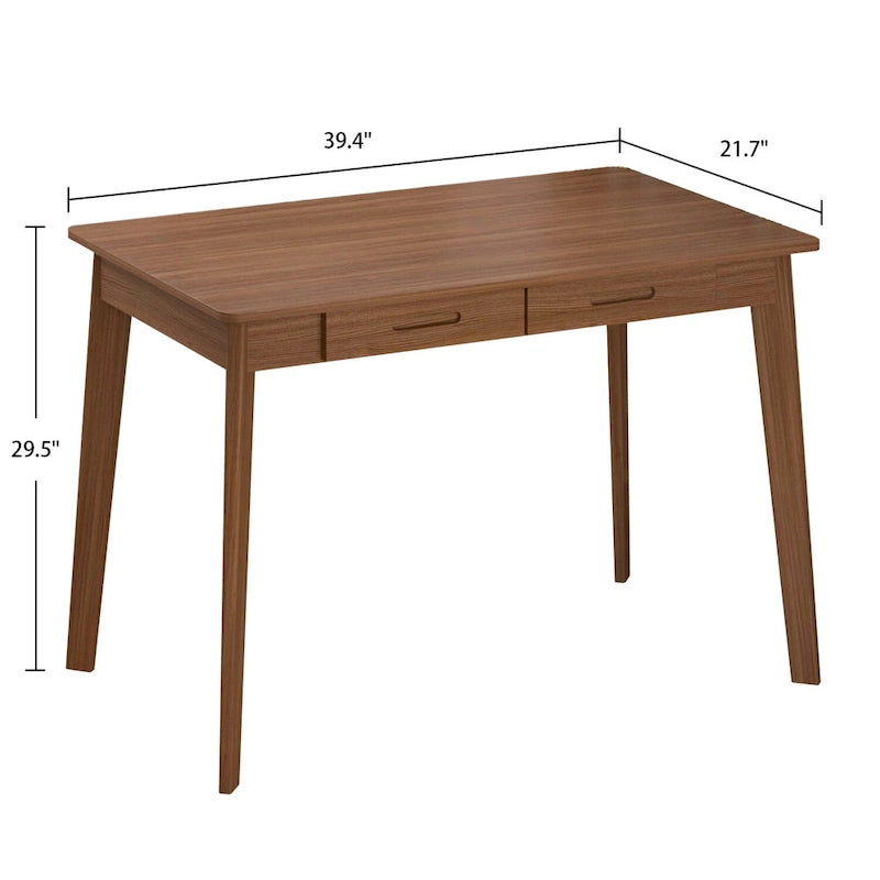 Wood Desk - 39.4W, Multi-Functional, Rounded Corners, Optional Drawers, Easy Assembly - Image 29